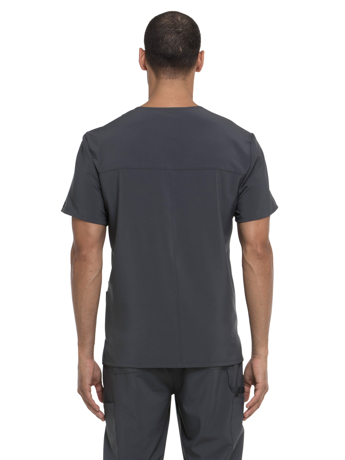 Men's Four-Pocket V-Neck Scrub Top