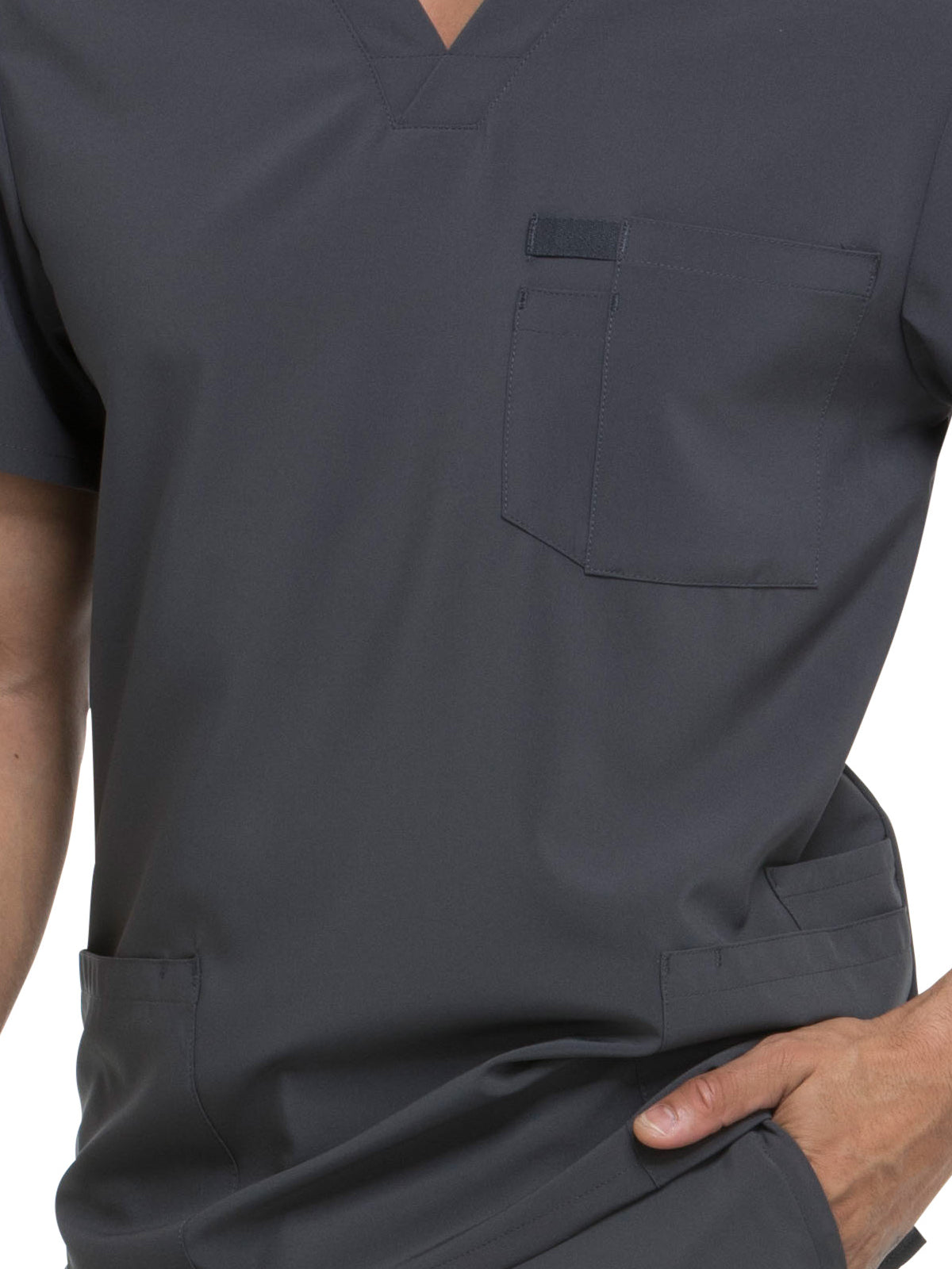 Men's Four-Pocket V-Neck Scrub Top