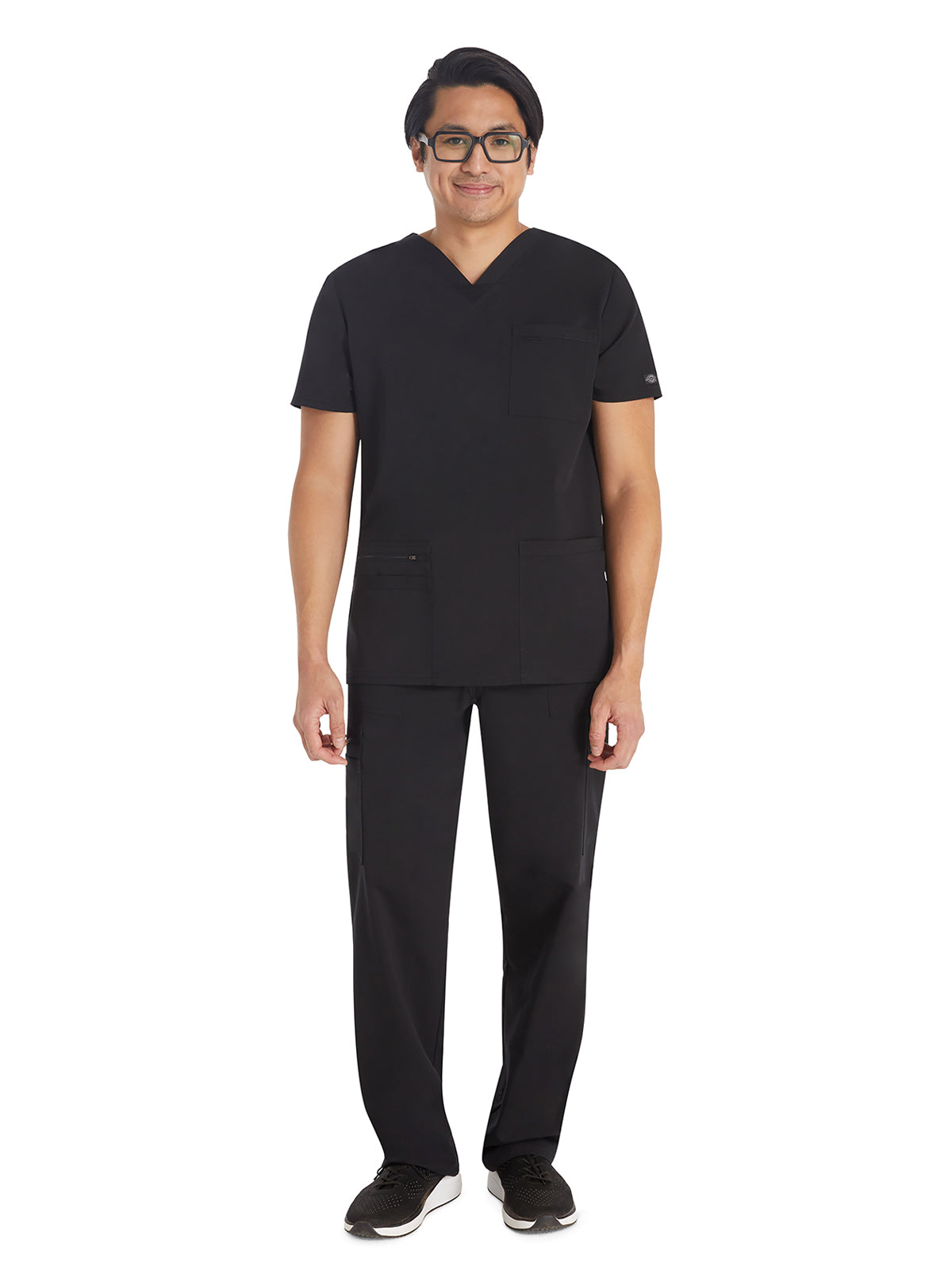 Men's 4-Pocket V-Neck Scrub Top