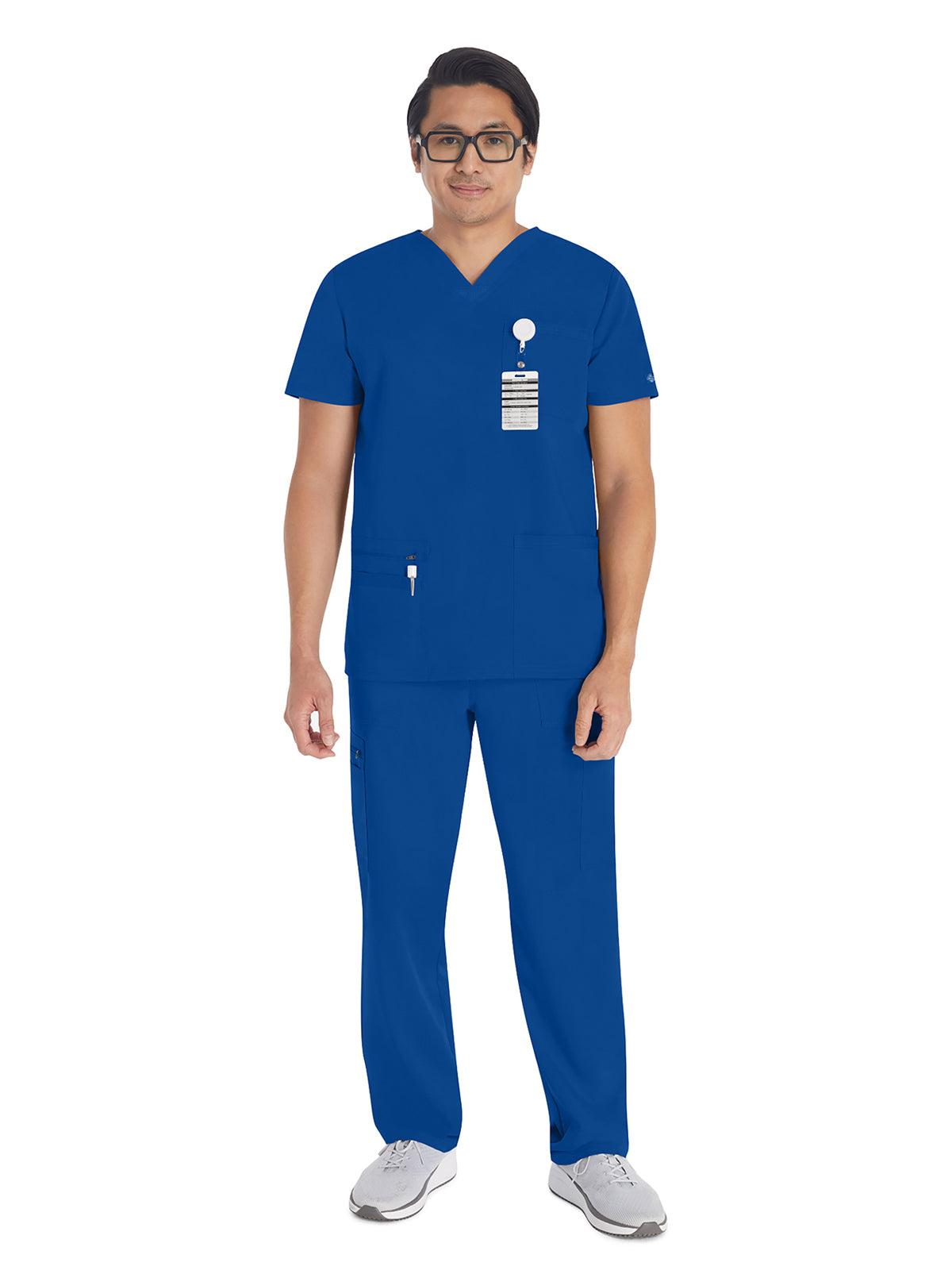 Men's 4-Pocket V-Neck Scrub Top