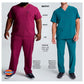 Men's 4-Pocket V-Neck Scrub Top