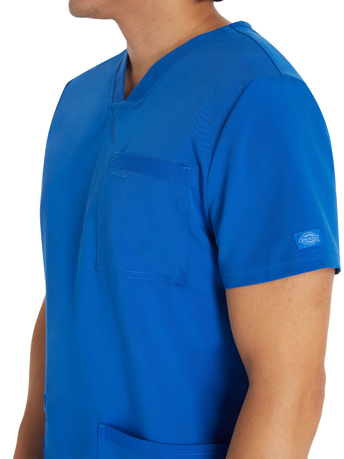 Men's 4-Pocket V-Neck Scrub Top