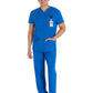 Men's 4-Pocket V-Neck Scrub Top