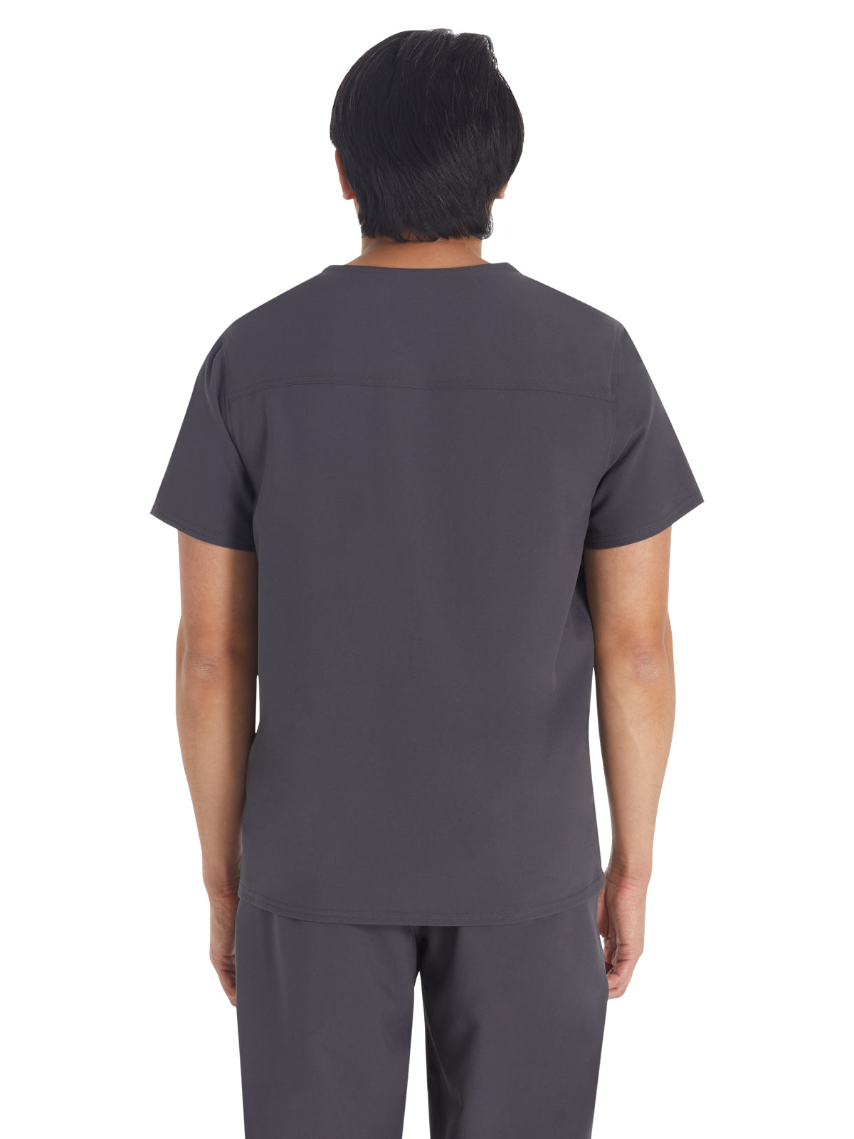 Men's 1-Pocket Round Neck Scrub Top