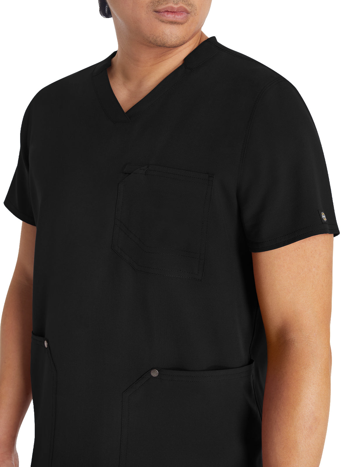 Men's 3-Pocket V-Neck Scrub Top