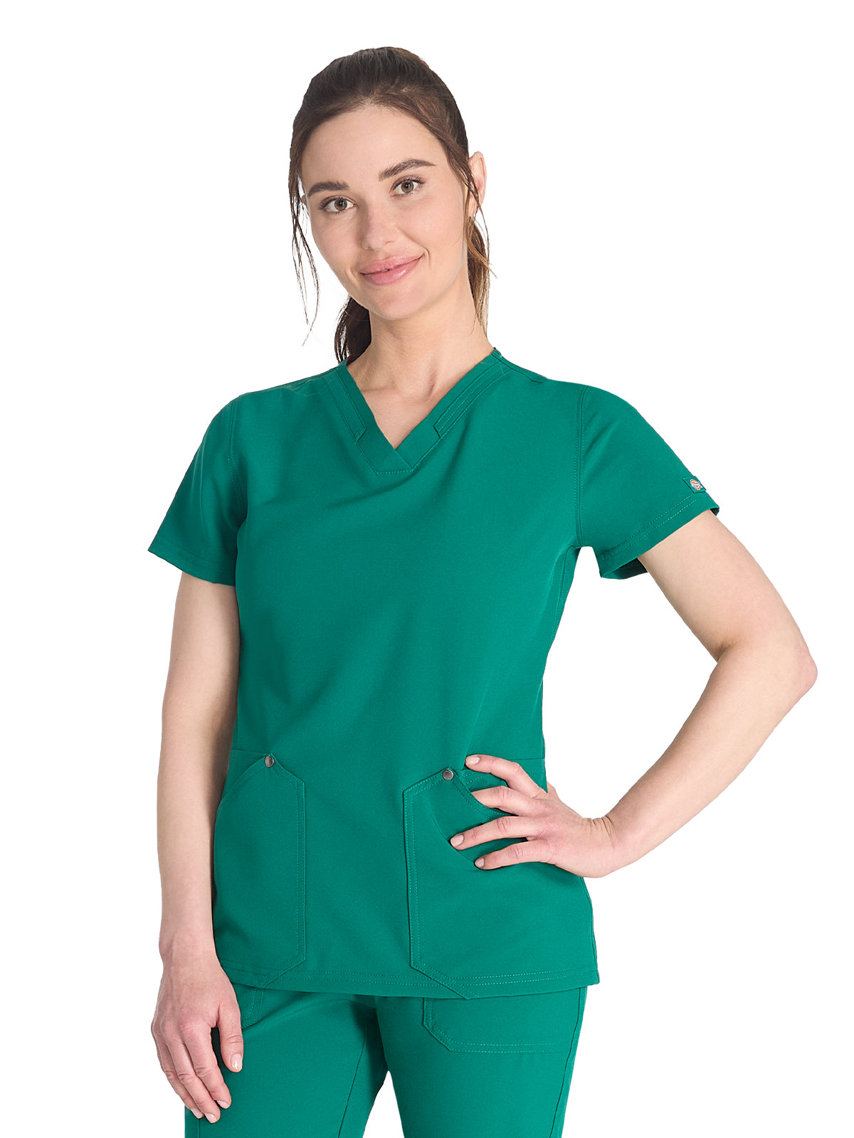 Women's 4-Pocket V-Neck Scrub Top