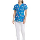 Women's 2-Pocket V-Neck Print Scrub Top