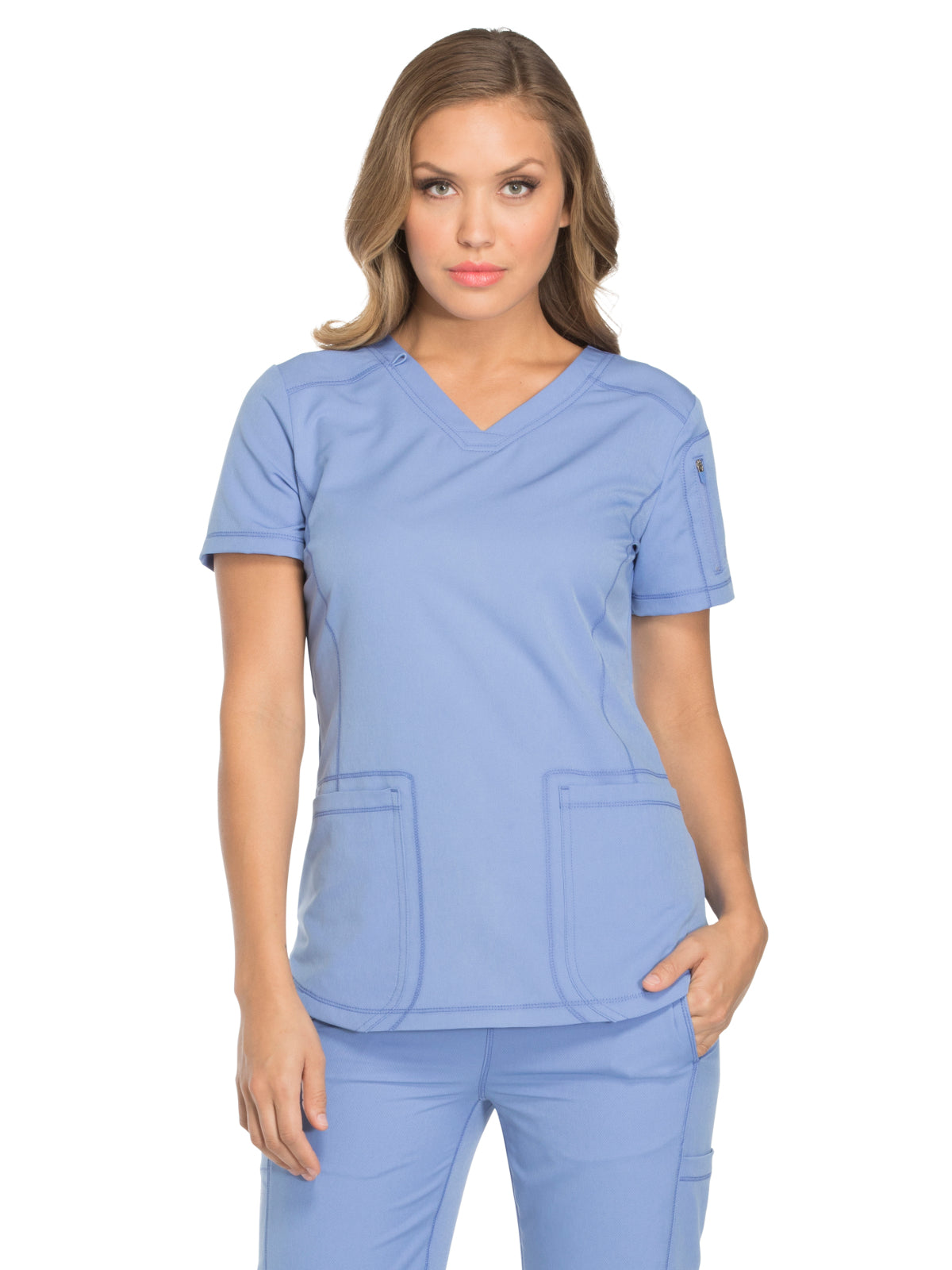 Women's 3-Pocket V-Neck Scrub Top