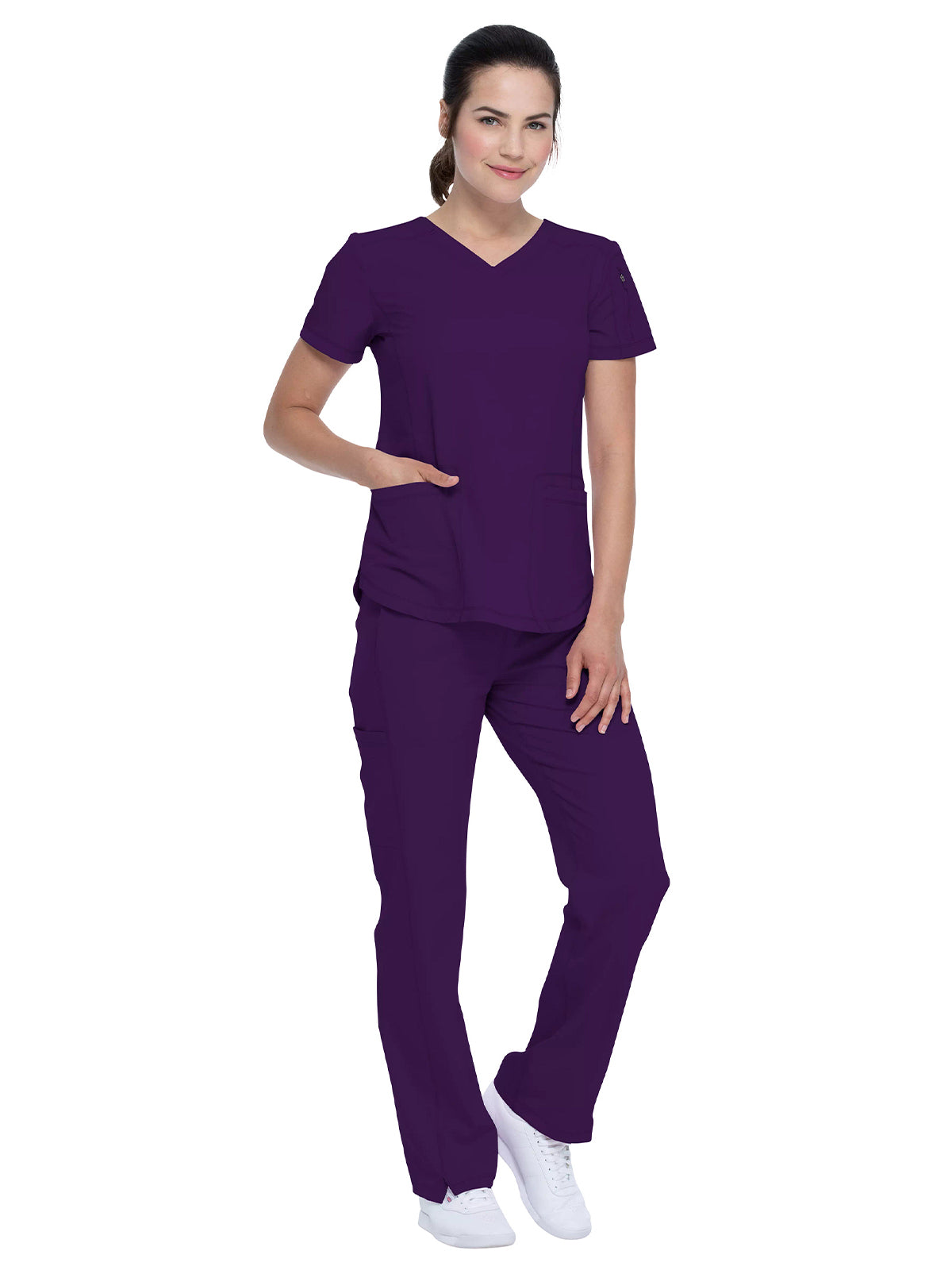 Women's 3-Pocket V-Neck Scrub Top