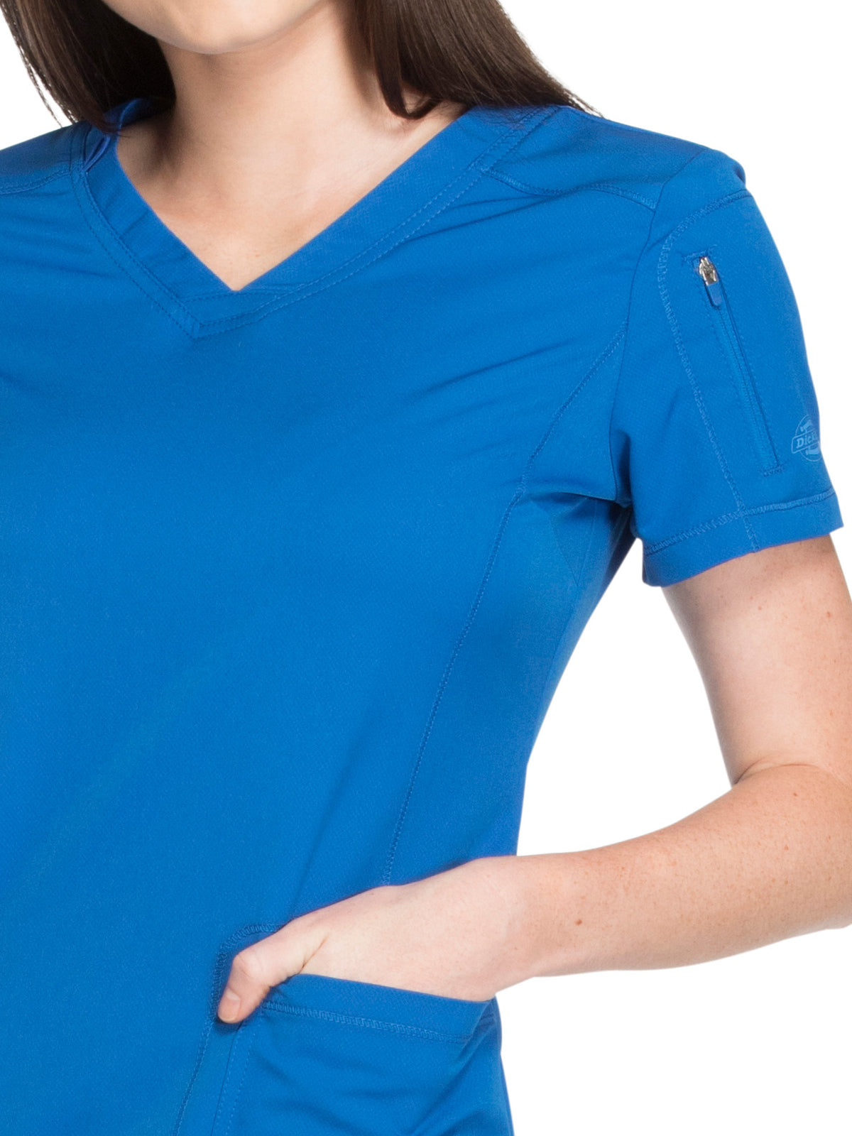 Women's 3-Pocket V-Neck Scrub Top