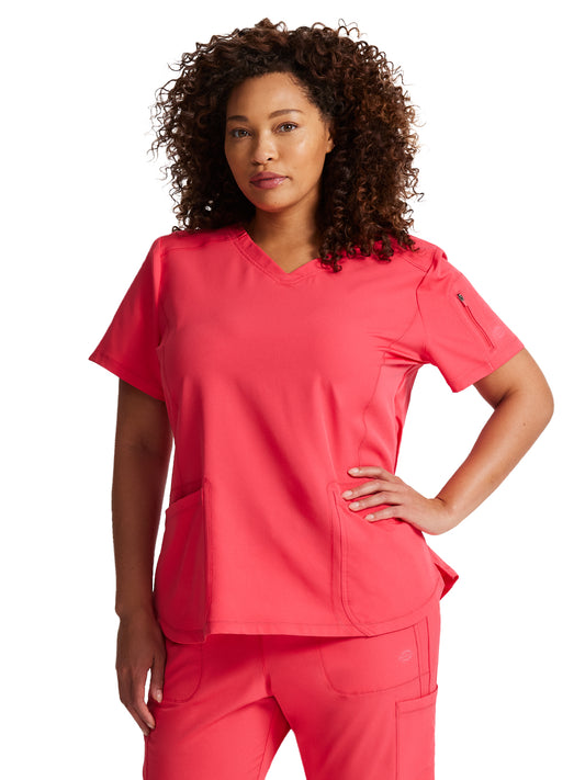 Women's 3-Pocket V-Neck Scrub Top