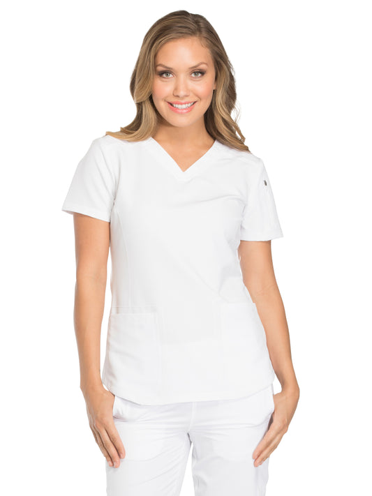 Women's 3-Pocket V-Neck Scrub Top