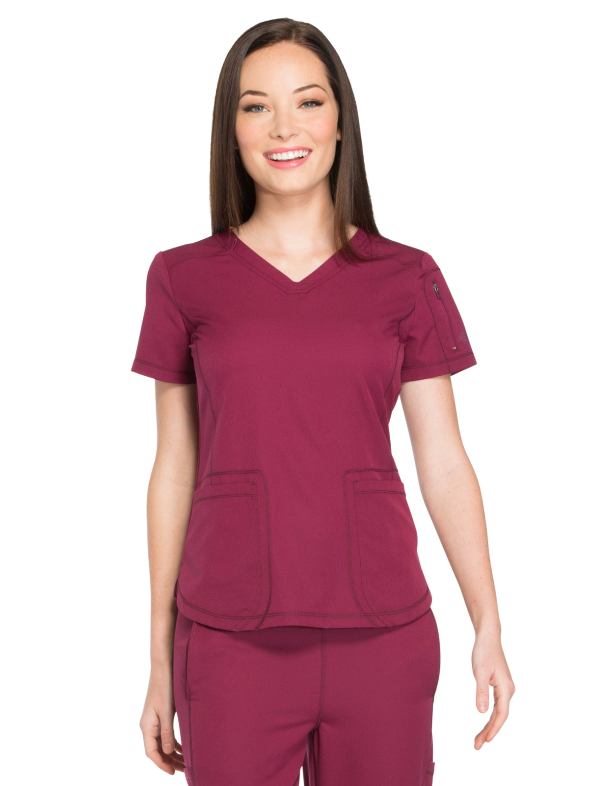 Women's 3-Pocket V-Neck Scrub Top