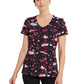 Women's V-Neck Print Top