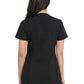 Women's V-Neck Top With Rib Knit Panels