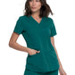 Women's 5-Pocket Rib Knit V-Neck Scrub Top