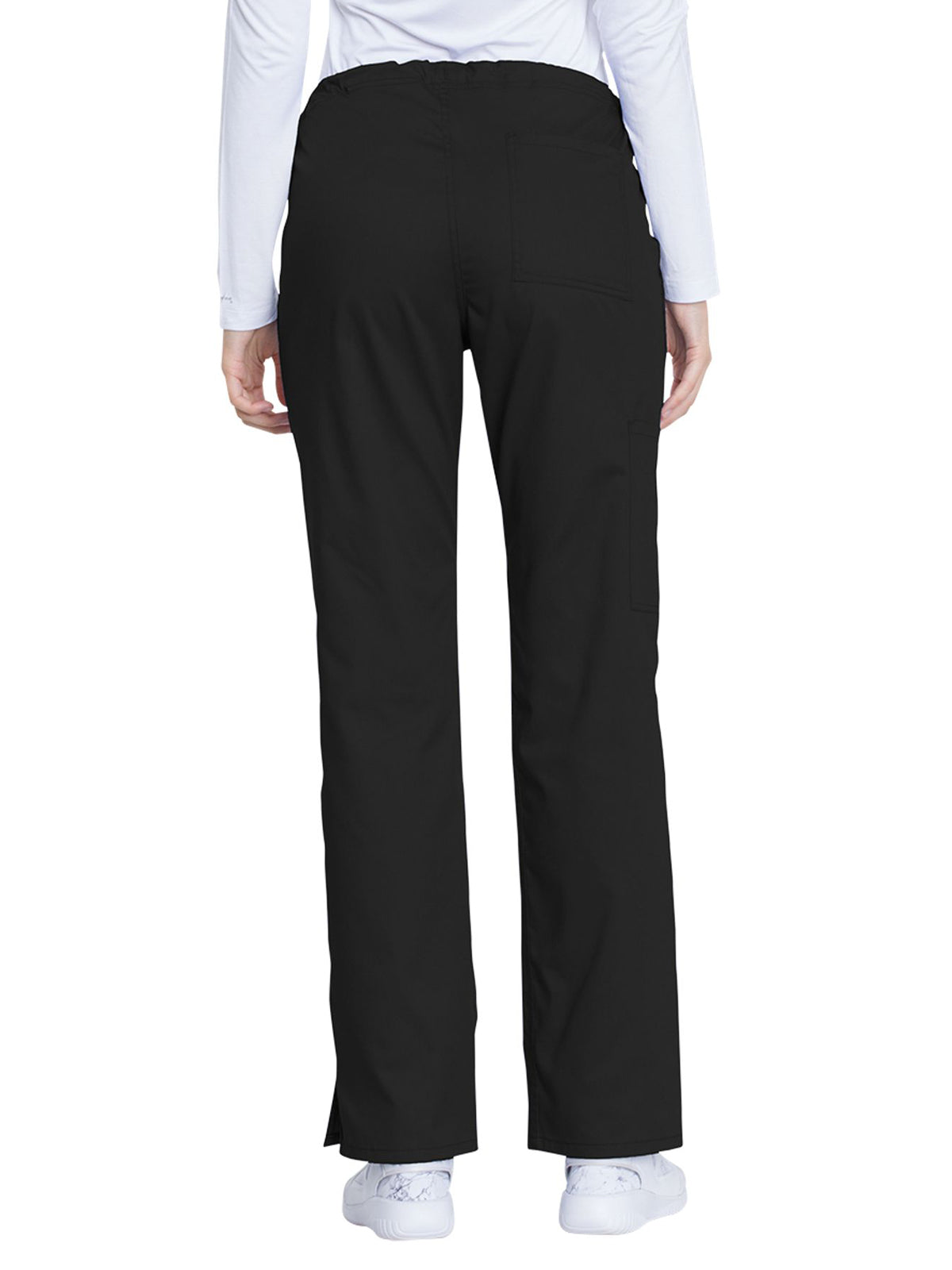 Women's 4-Pocket Mid Rise Straight Leg Pant