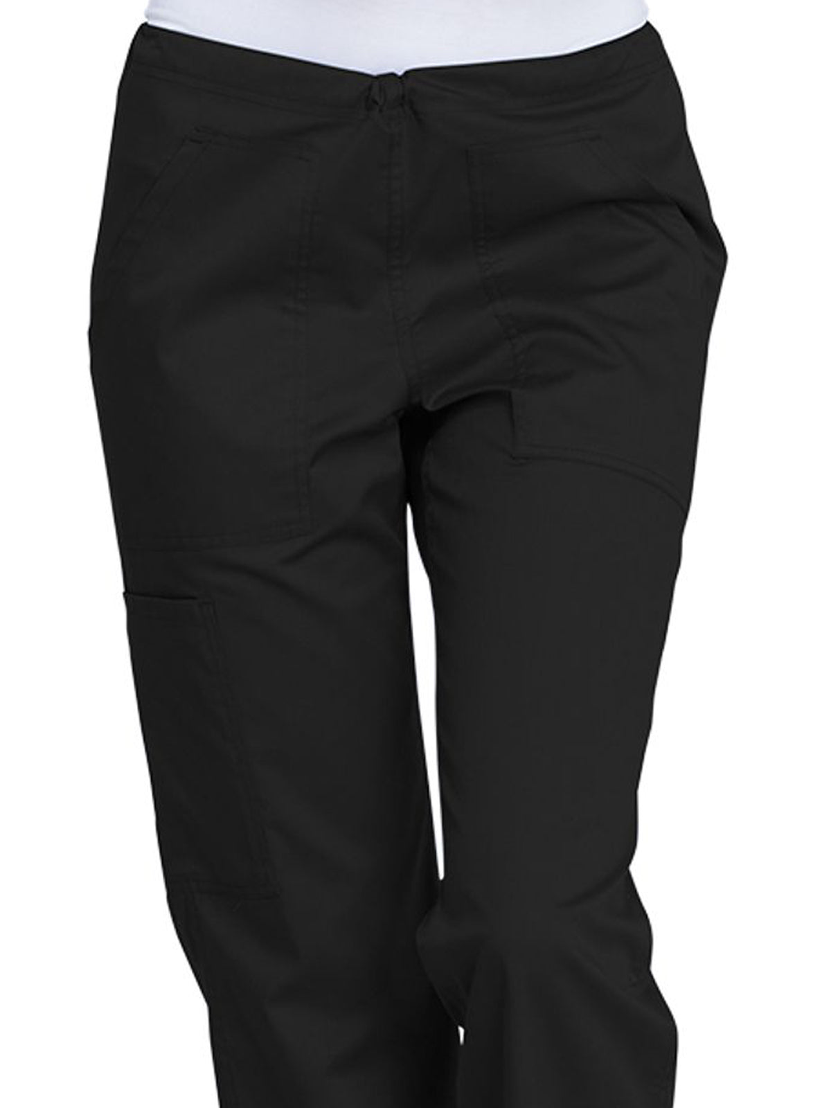 Women's 4-Pocket Mid Rise Straight Leg Pant