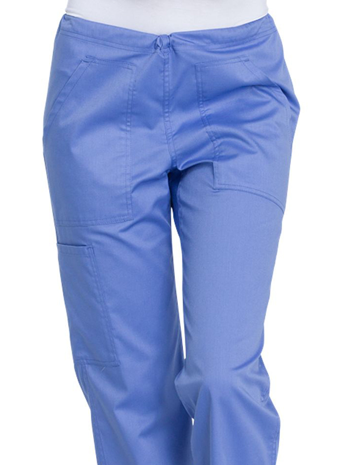 Women's 4-Pocket Mid Rise Straight Leg Pant