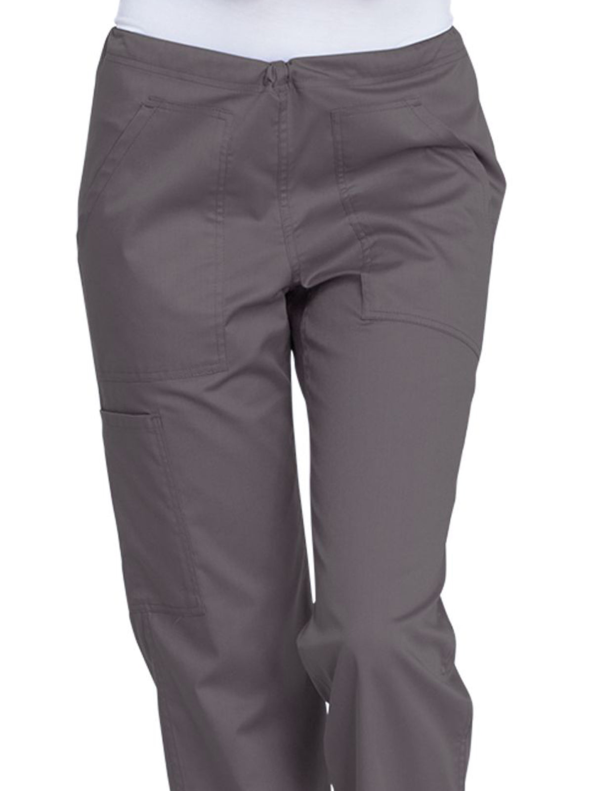 Women's 4-Pocket Mid Rise Straight Leg Pant