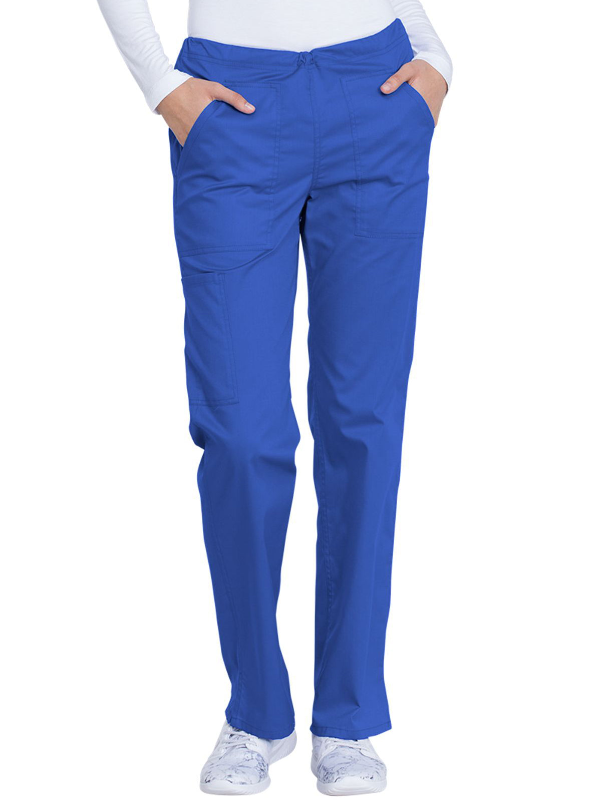 Women's 4-Pocket Mid Rise Straight Leg Pant