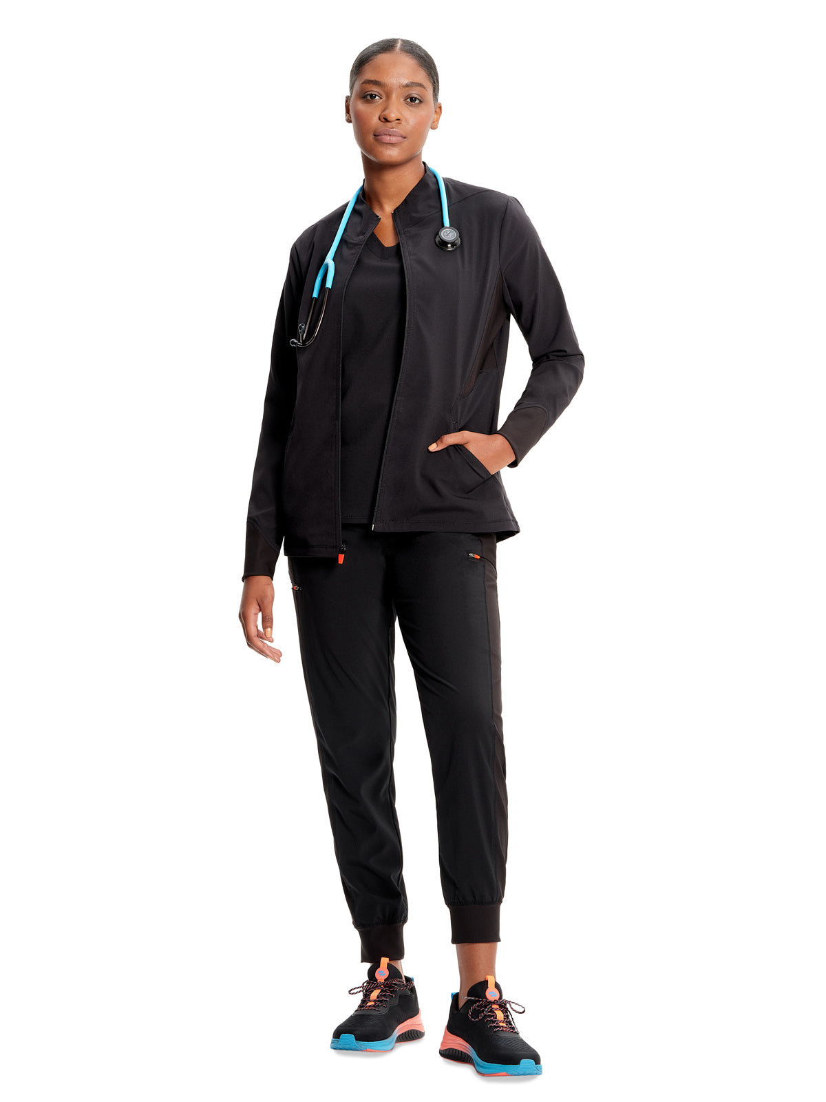 Women's Zip-Front Scrub Jacket