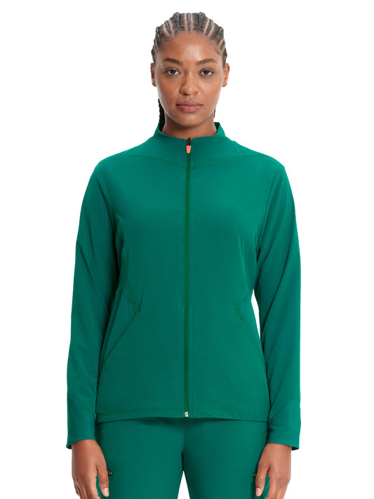 Women's Zip-Front Scrub Jacket