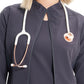 Women's Zip-Front Scrub Jacket