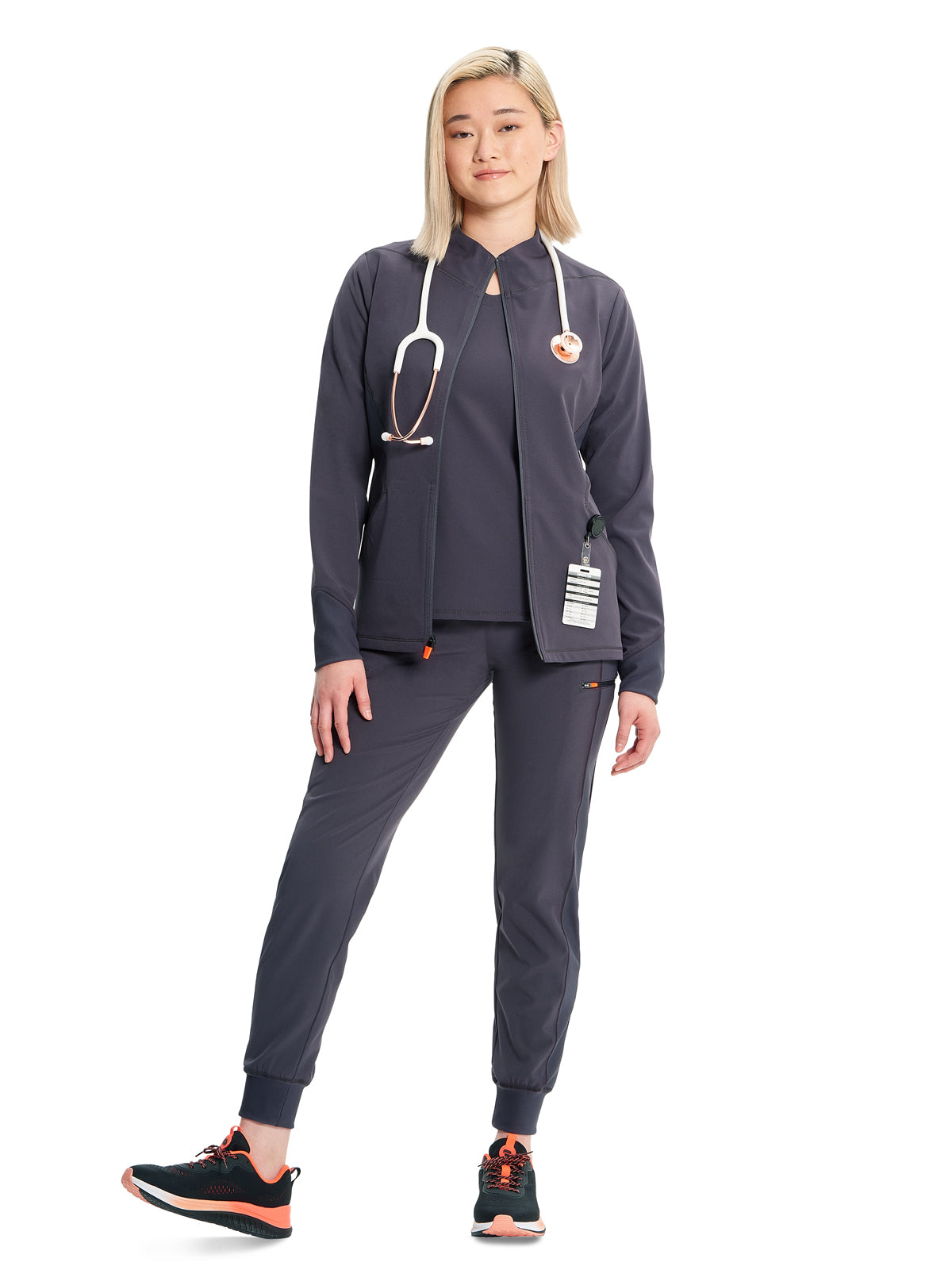 Women's Zip-Front Scrub Jacket