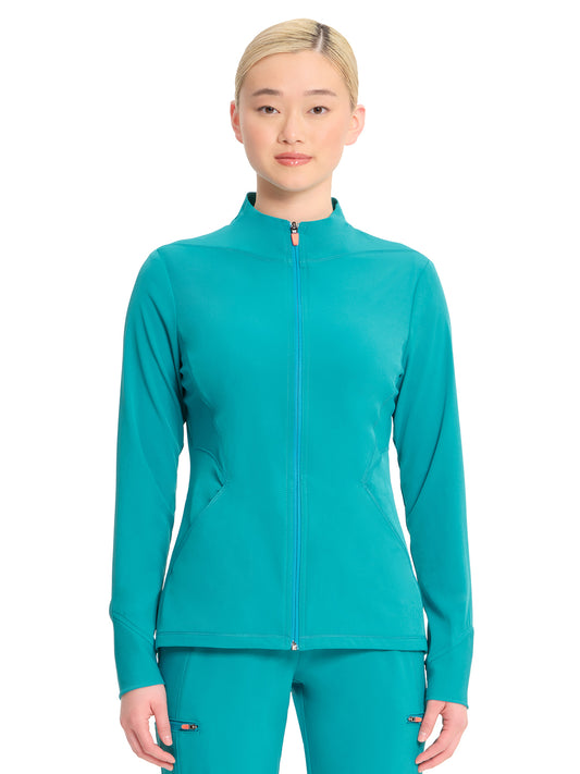 Women's Zip-Front Scrub Jacket