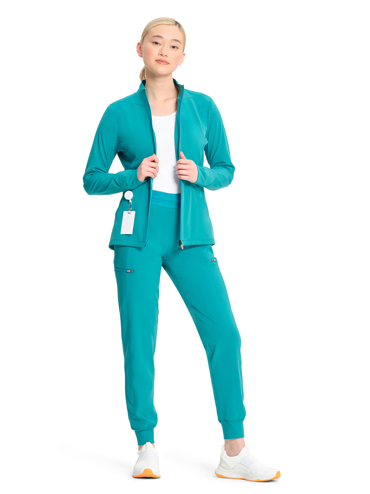 Women's Zip-Front Scrub Jacket