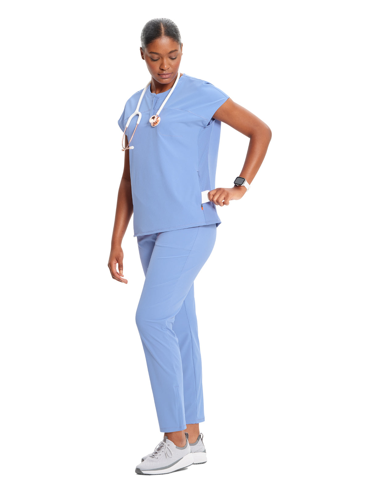 Women's Henley Scrub Top