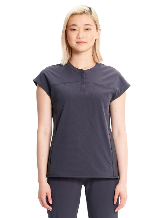 Women's Henley Scrub Top