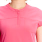 Women's Henley Scrub Top