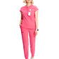 Women's Henley Scrub Top