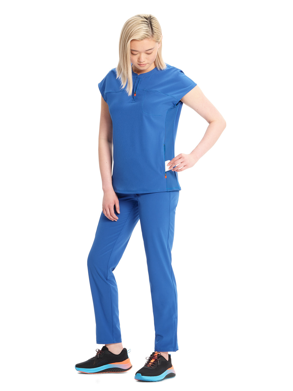 Women's Henley Scrub Top