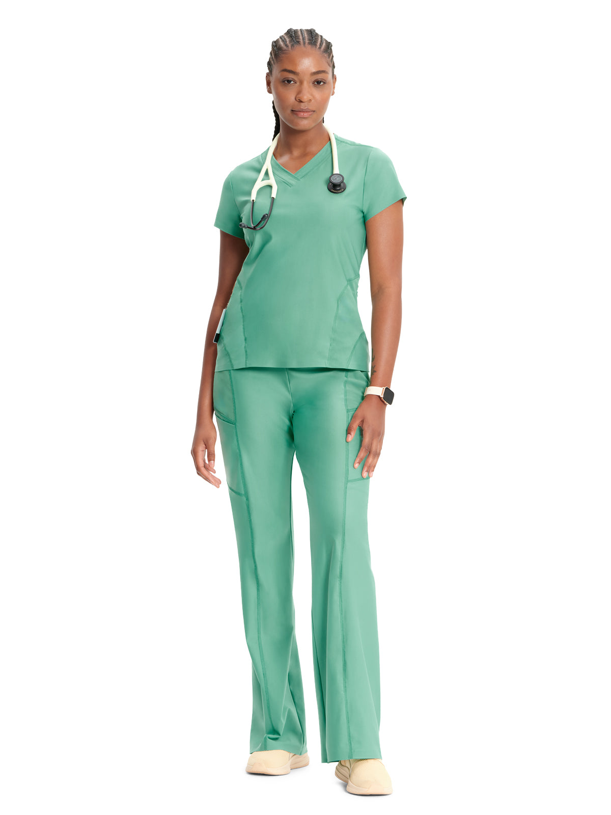 Women's 2-Pocket V-Neck Scrub Top