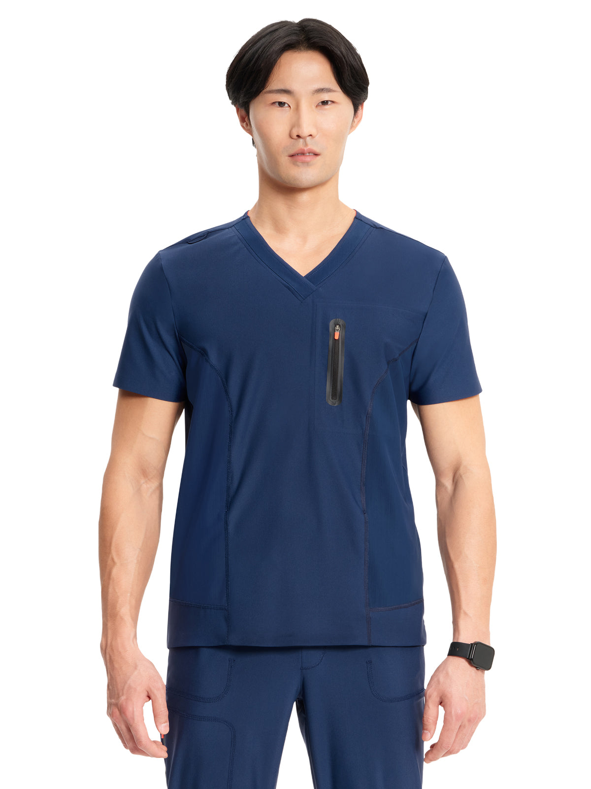 Men's 3-Pocket V-Neck Scrub Top