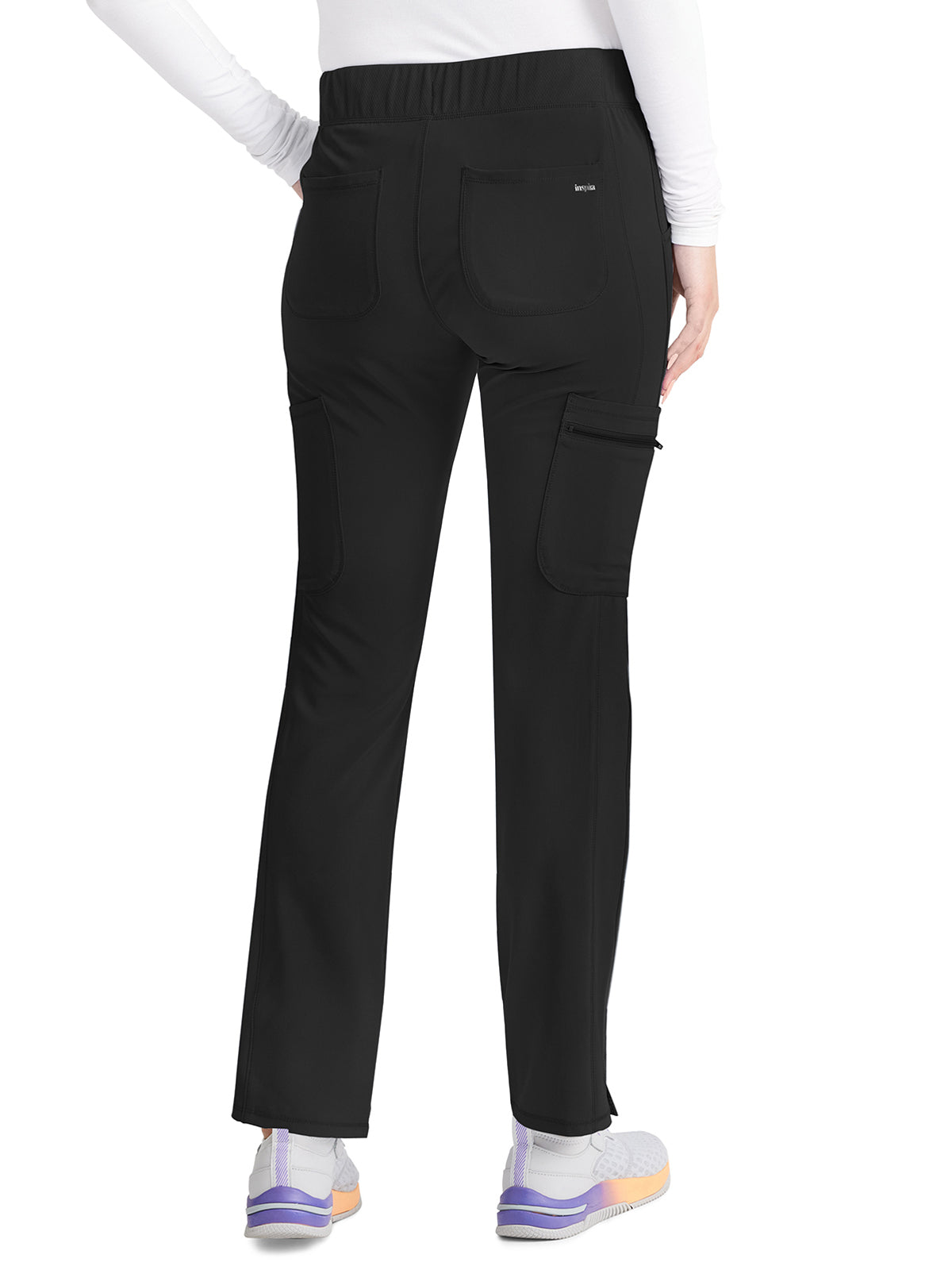 Women's 8-Pocket Mid Rise Scrub Pant