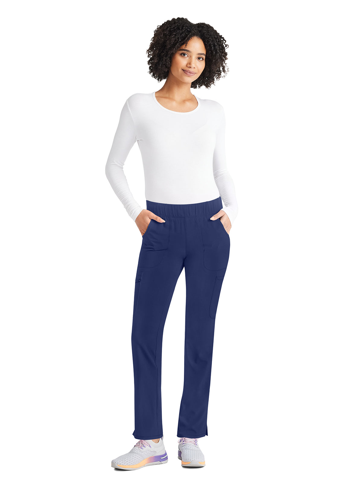 Women's 8-Pocket Mid Rise Scrub Pant