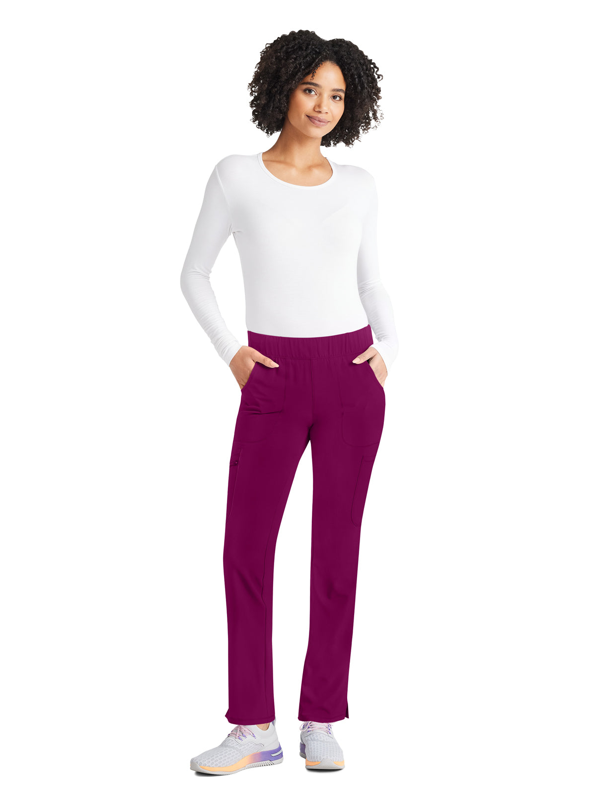 Women's 8-Pocket Mid Rise Scrub Pant