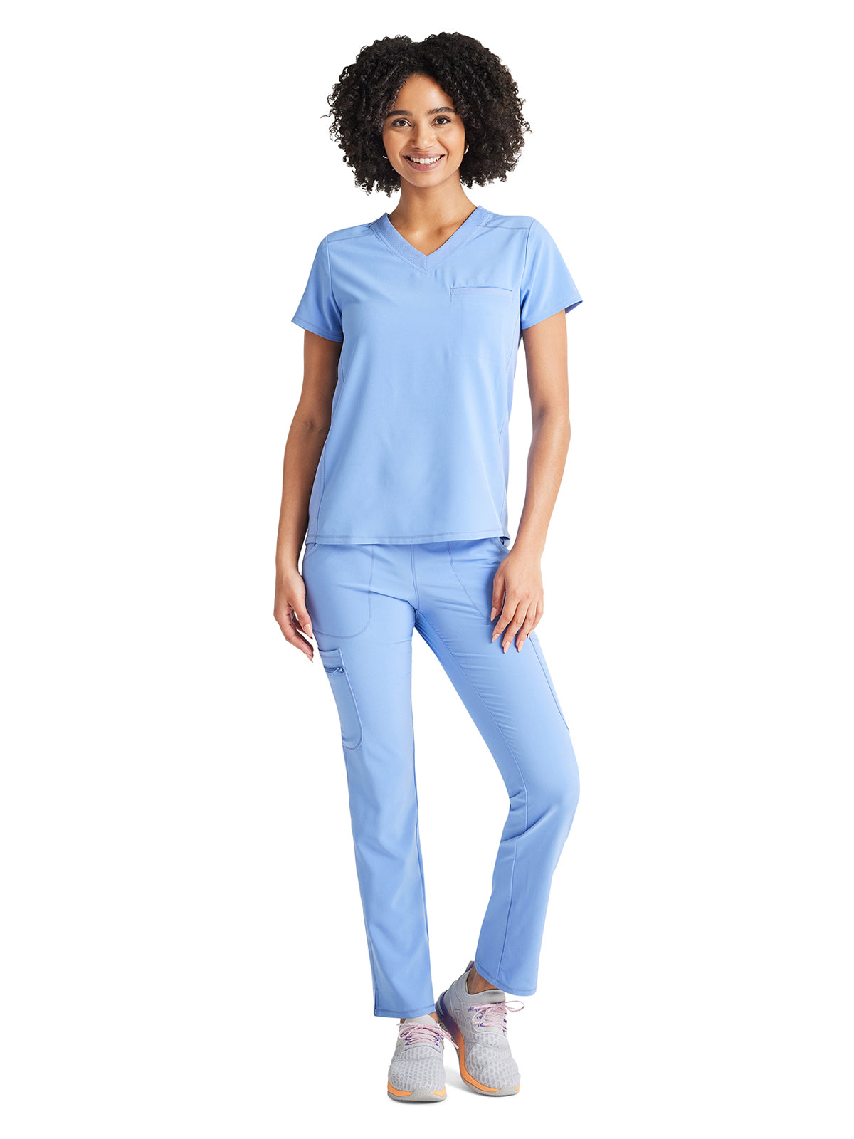 Women's 2-Pocket Tuckable V-Neck Scrub Top