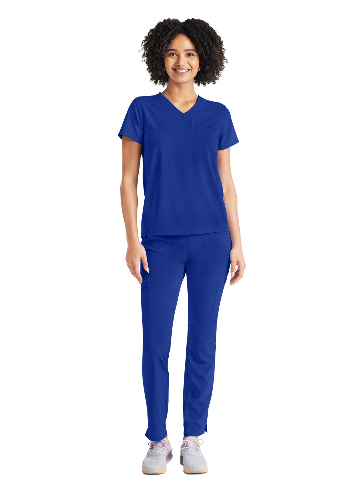 Women's 2-Pocket Tuckable V-Neck Scrub Top