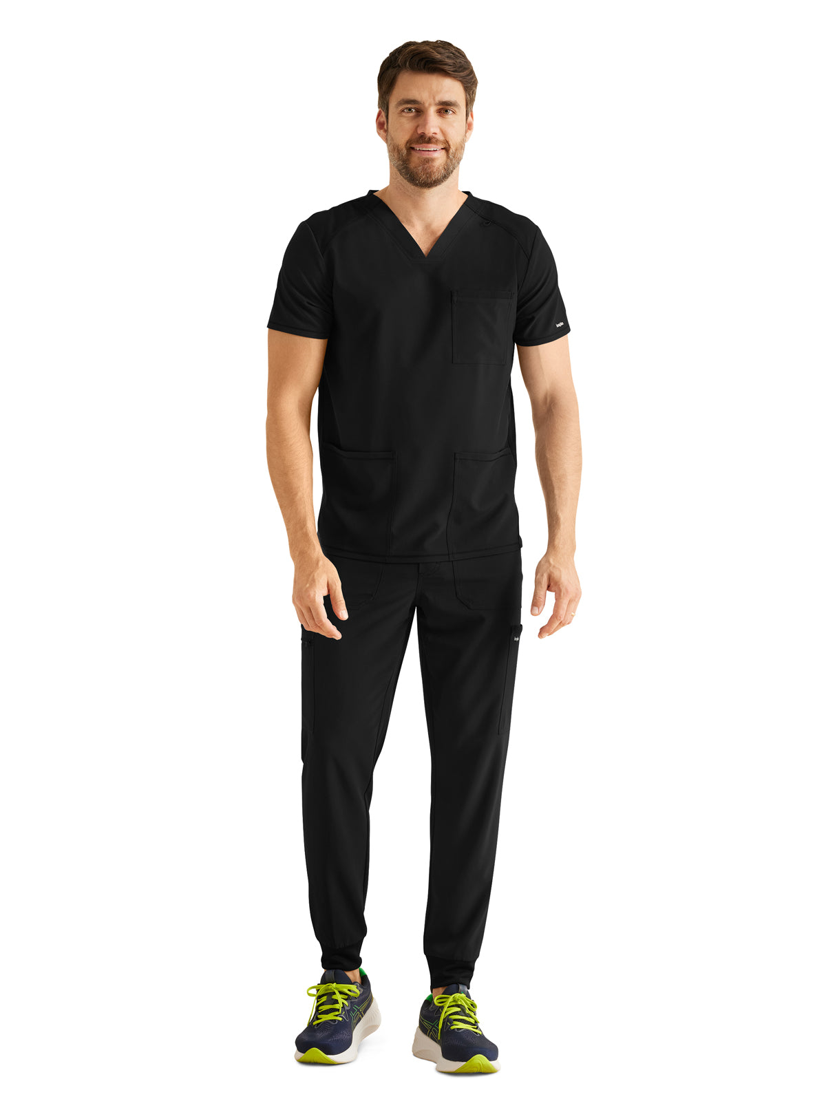 Men's 3-Pocket V-Neck Scrub Top