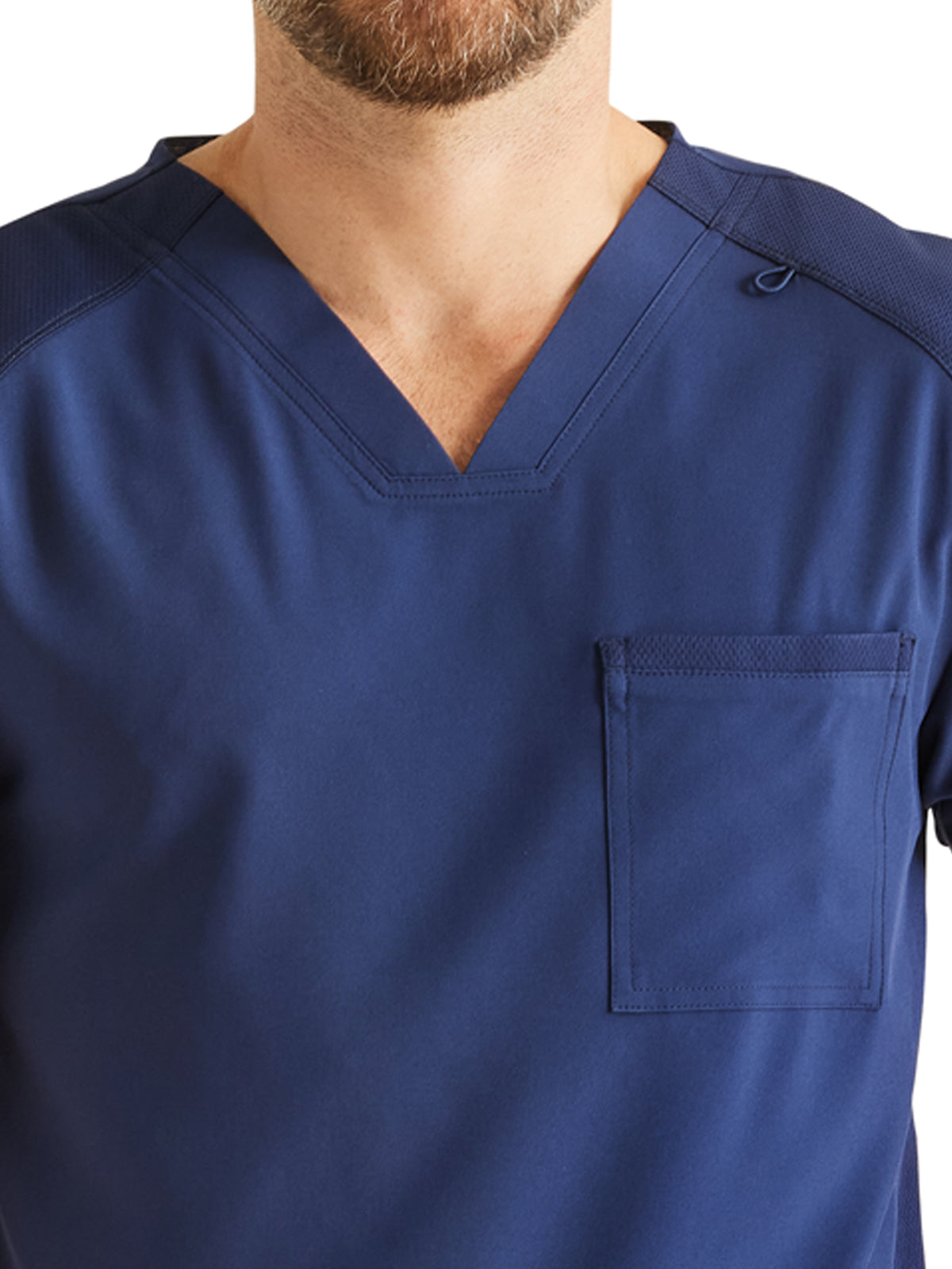 Men's 3-Pocket V-Neck Scrub Top