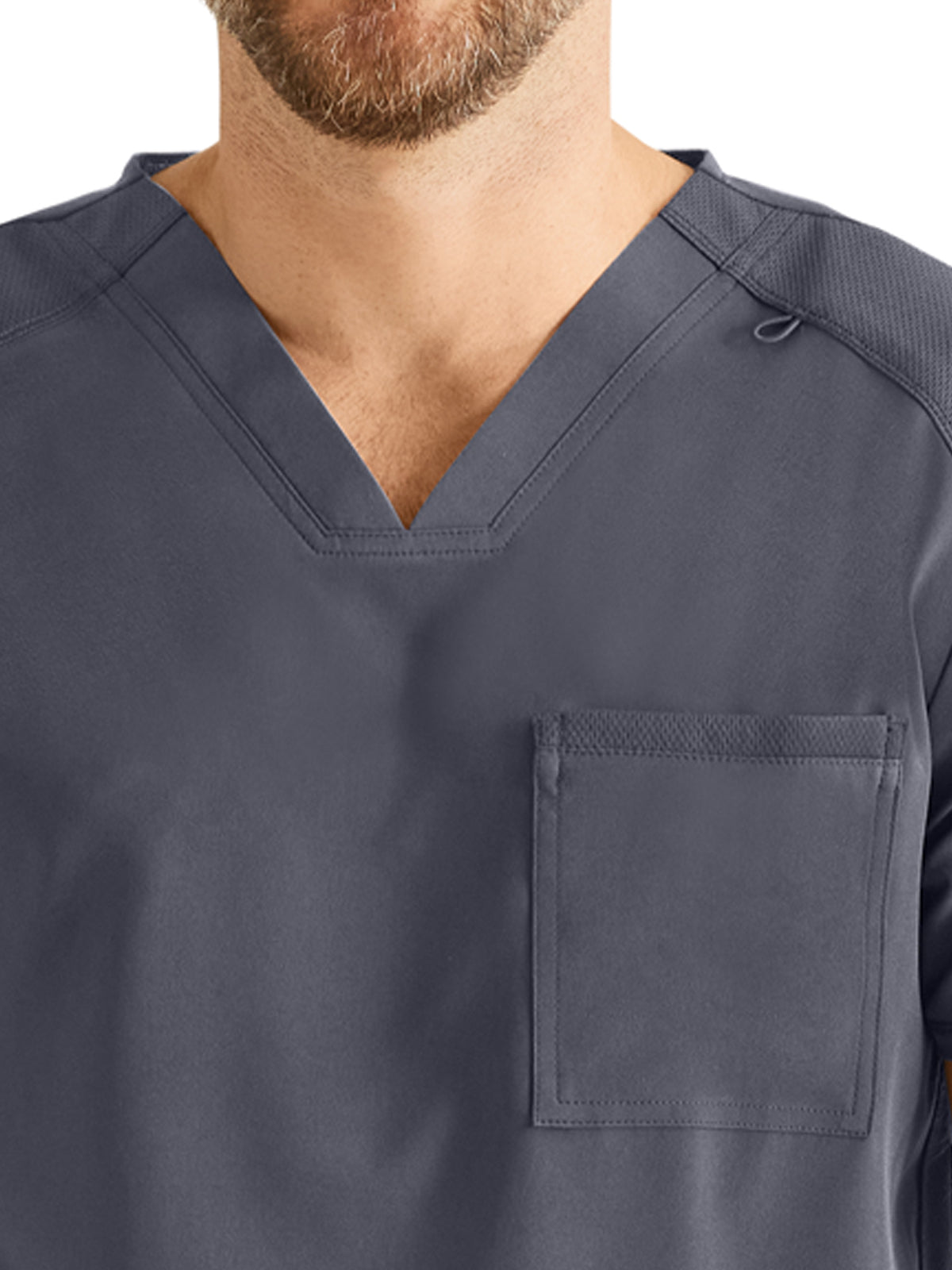 Men's 3-Pocket V-Neck Scrub Top