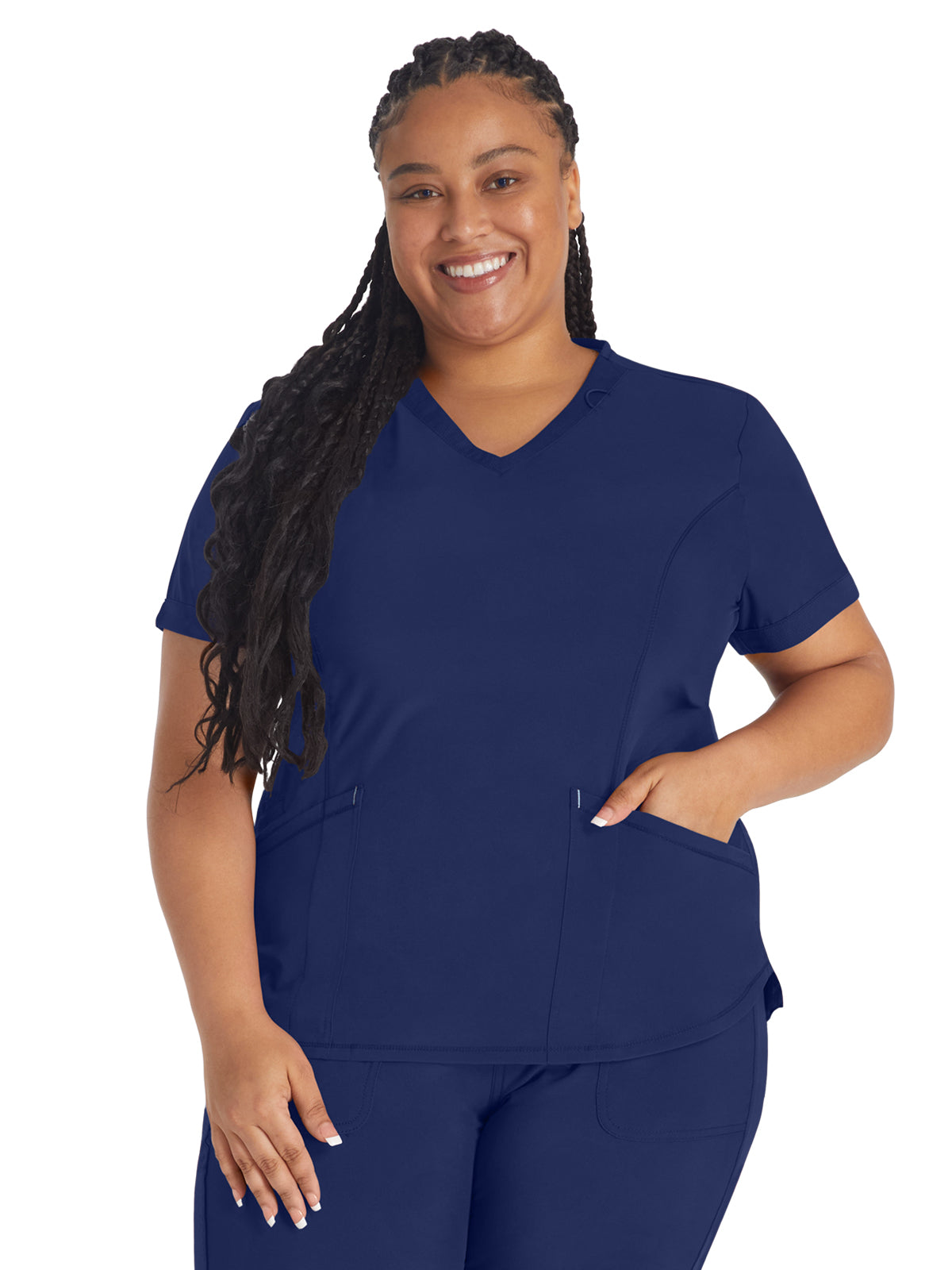 Women's 3-Pocket V-Neck Scrub Top