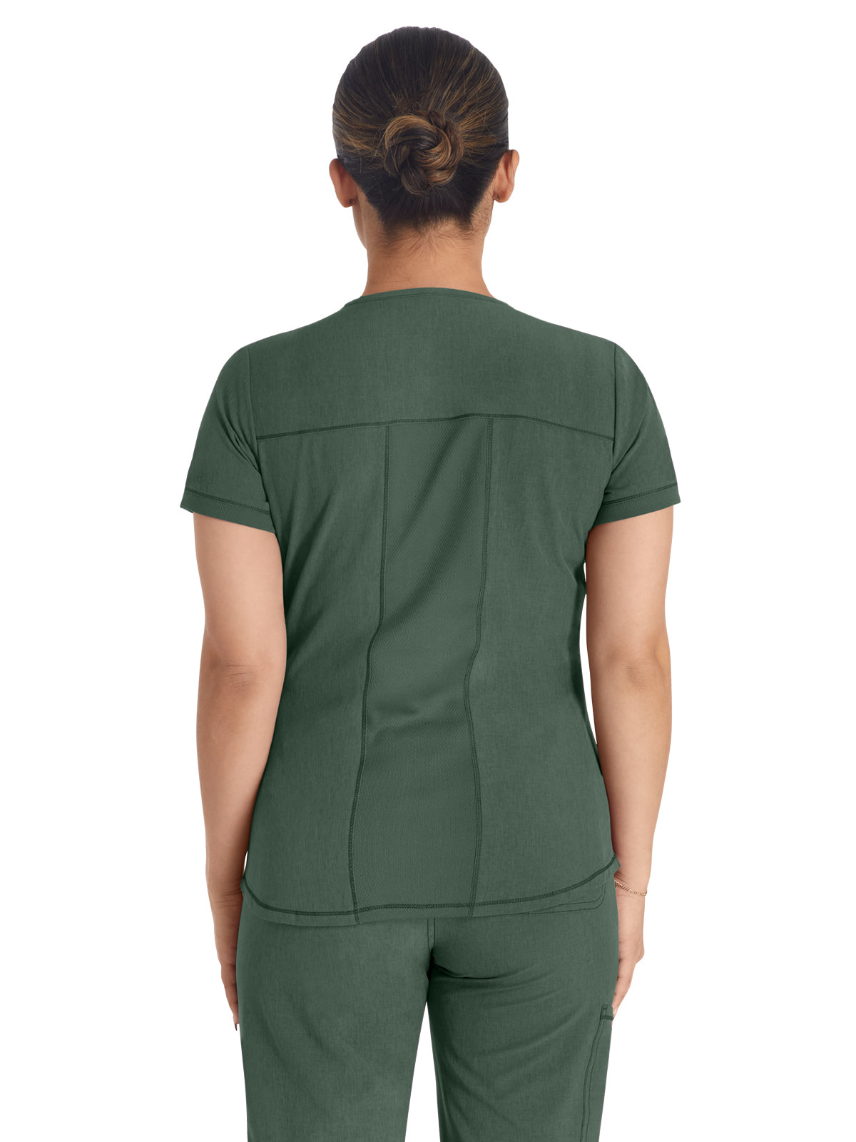 Women's 3-Pocket Henley Scrub Top