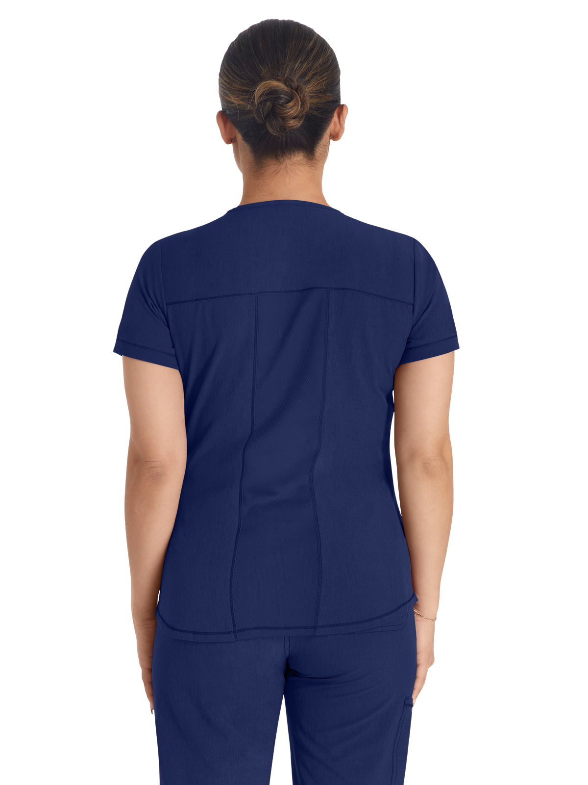 Women's 3-Pocket Henley Scrub Top