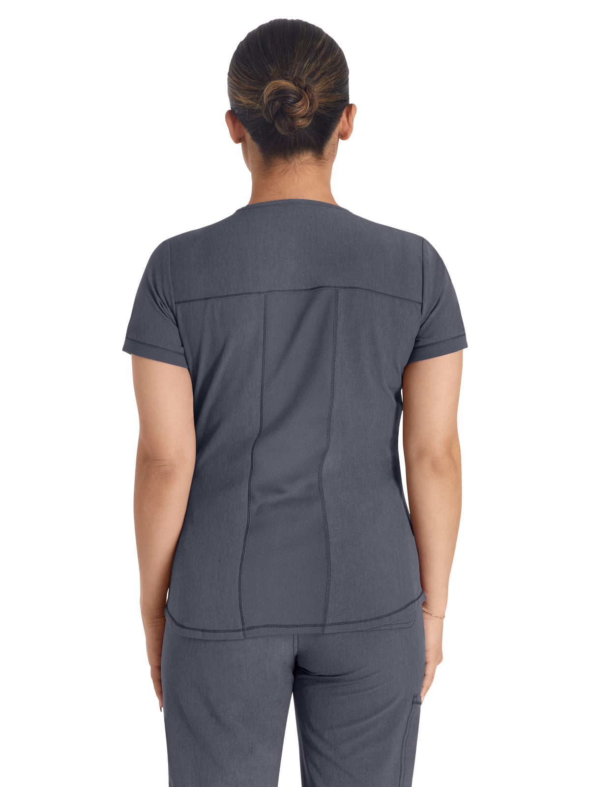 Women's 3-Pocket Henley Scrub Top